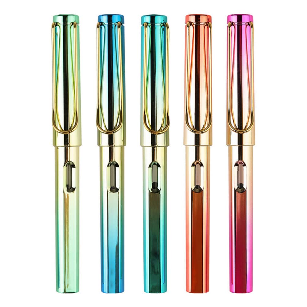 Amazon.com : VICASKY 5Pcs Metal Fountain Pen Fine Smooth Writing